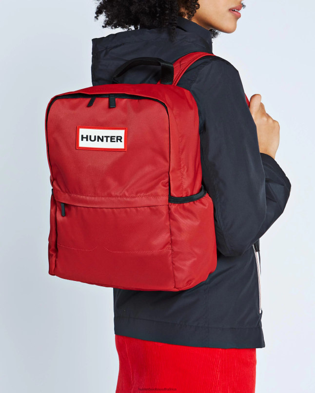 Men Nylon Backpack 8D4VJ432 Hunter Military Red