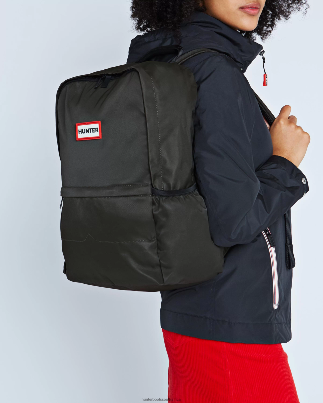 Men Nylon Large Backpack 8D4VJ435 Hunter Dark Olive