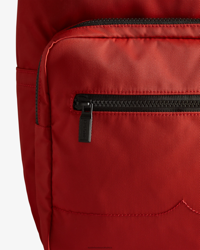 Men Nylon Pioneer Top Clip Backpack 8D4VJ420 Hunter Military Red