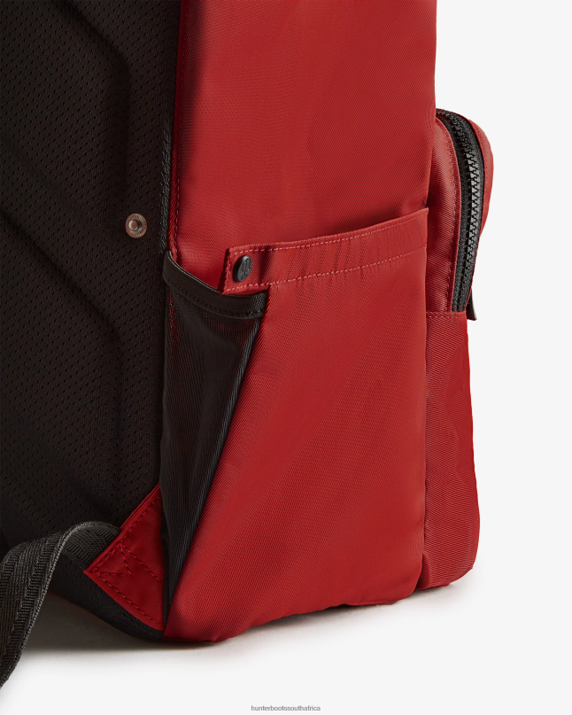 Men Nylon Pioneer Top Clip Backpack 8D4VJ420 Hunter Military Red