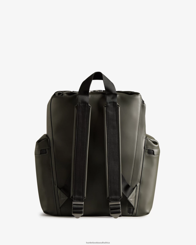 Men Top Clip Backpack - Rubberized Leather 8D4VJ427 Hunter