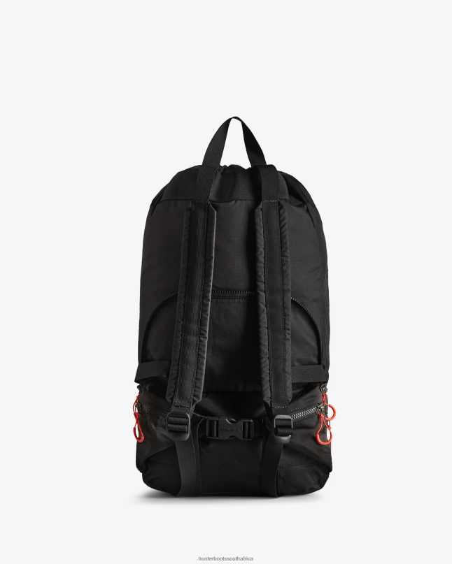 Men Travel Ripstop Recycled Nylon Two-Way Backpack 8D4VJ406 Hunter Black/Red Box Logo