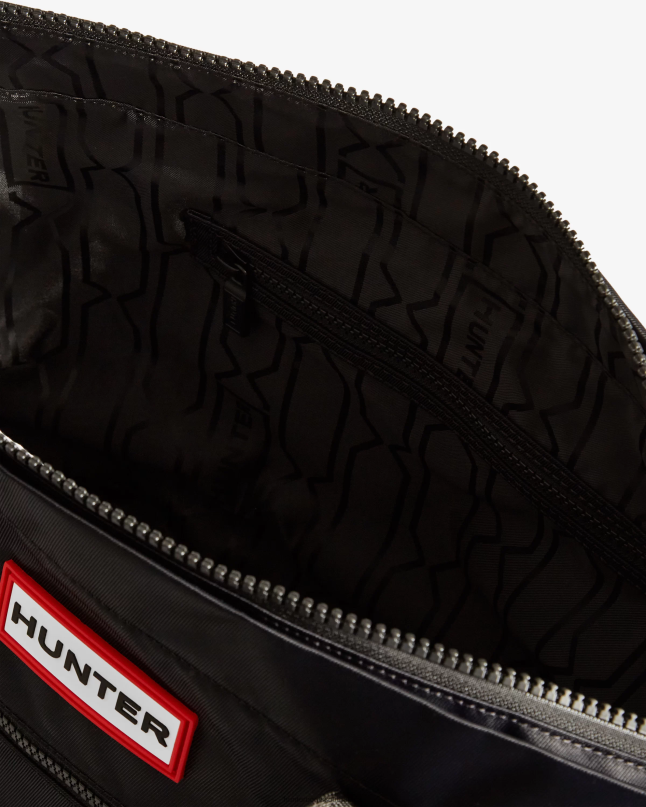 Men Nylon Medium Top Clip Tote Bag 8D4VJ457 Hunter Black