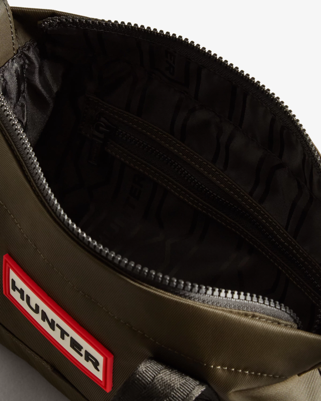 Men Nylon Mini Top Clip Tote Bag 8D4VJ462 Hunter Dark Olive