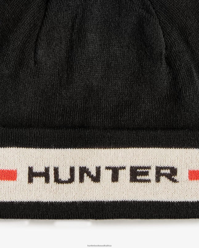 Men Branded Cuff Beanie 8D4VJ408 Hunter Black Multi