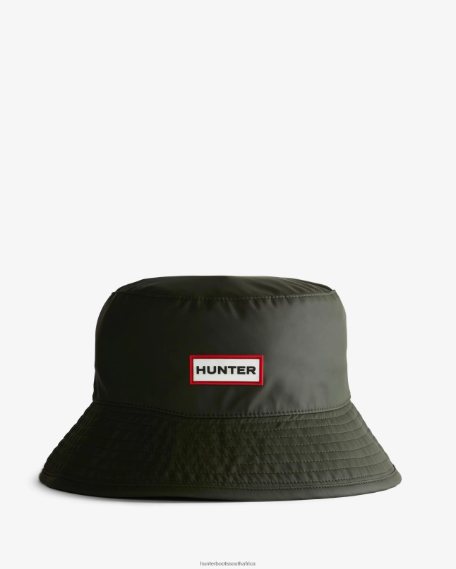 Men Rubberised Rain Bucket Hat 8D4VJ416 Hunter