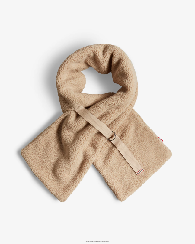 Men Wanderer Vegan Shearling Pull Through Scarf 8D4VJ496 Hunter White Willow