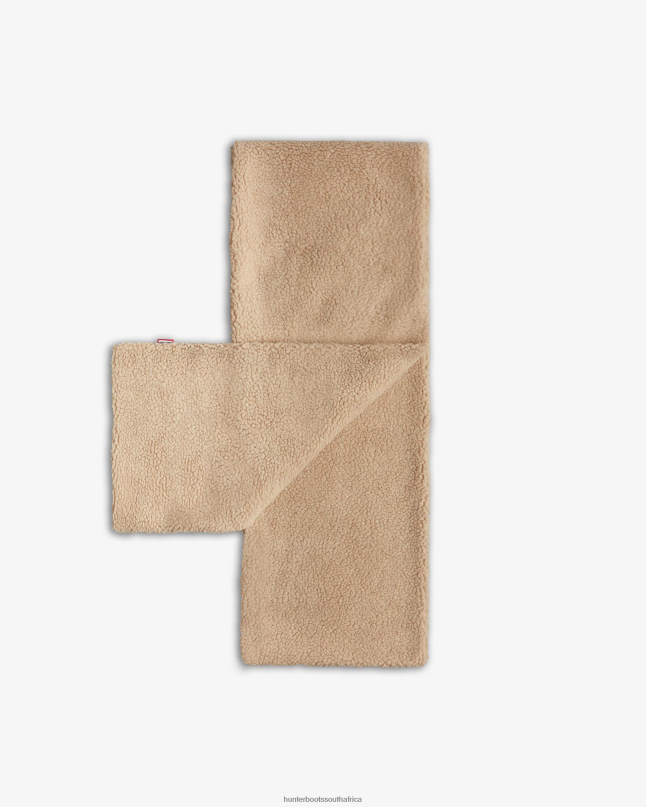 Men Wanderer Vegan Shearling Pull Through Scarf 8D4VJ496 Hunter White Willow