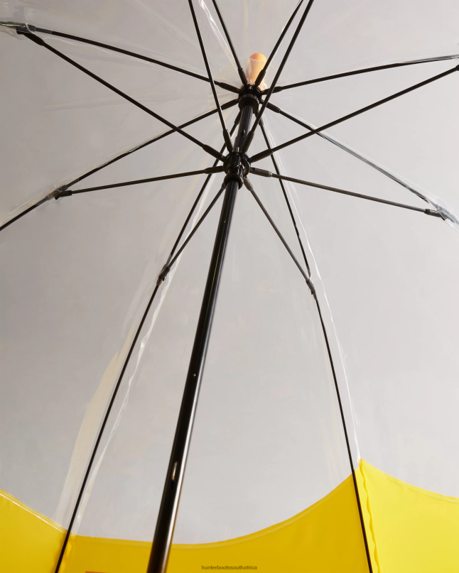 Men Transparent Moustache Bubble Umbrella 8D4VJ381 Hunter Yellow