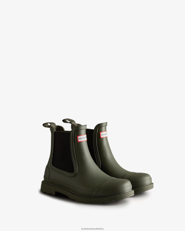 Men Commando Chelsea Boots 8D4VJ506 Hunter Dark Olive