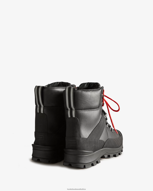 Men Insulated Leather Commando Boots 8D4VJ572 Hunter Black