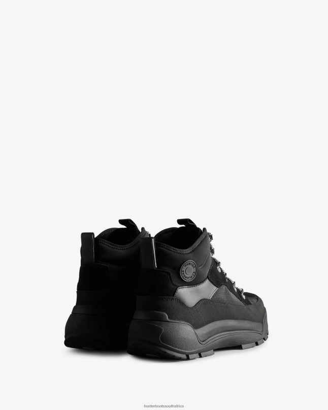 Men Urban Explorer Lace-Up Leather Commando Boots 8D4VJ571 Hunter Black