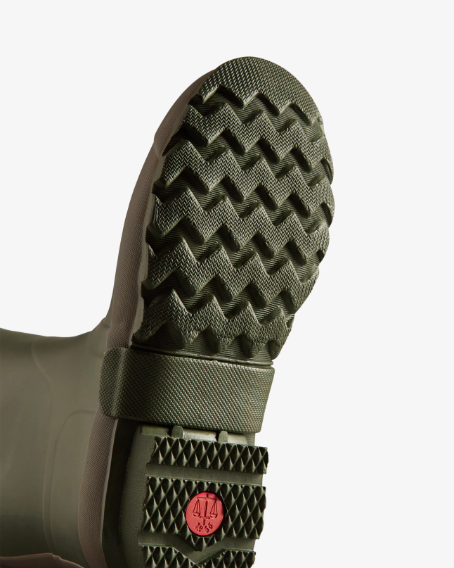 Men Gardener Rain Boots 8D4VJ529 Hunter Dark Olive/Clay