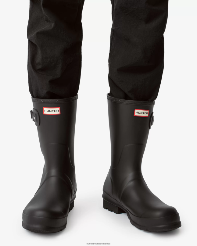 Men Original Short Rain Boots 8D4VJ504 Hunter Black