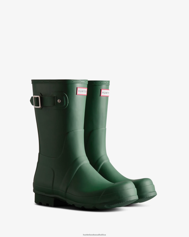 Men Original Short Rain Boots 8D4VJ547 Hunter Thicket Green