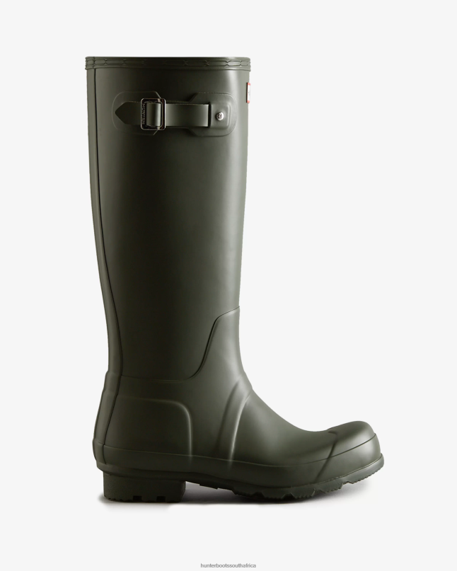 Men Original Tall Rain Boots 8D4VJ516 Hunter Dark Olive