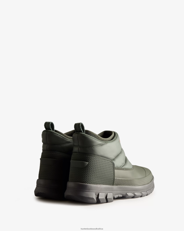 Men Insulated Ankle Snow Boots 8D4VJ593 Hunter Arctic Moss Green