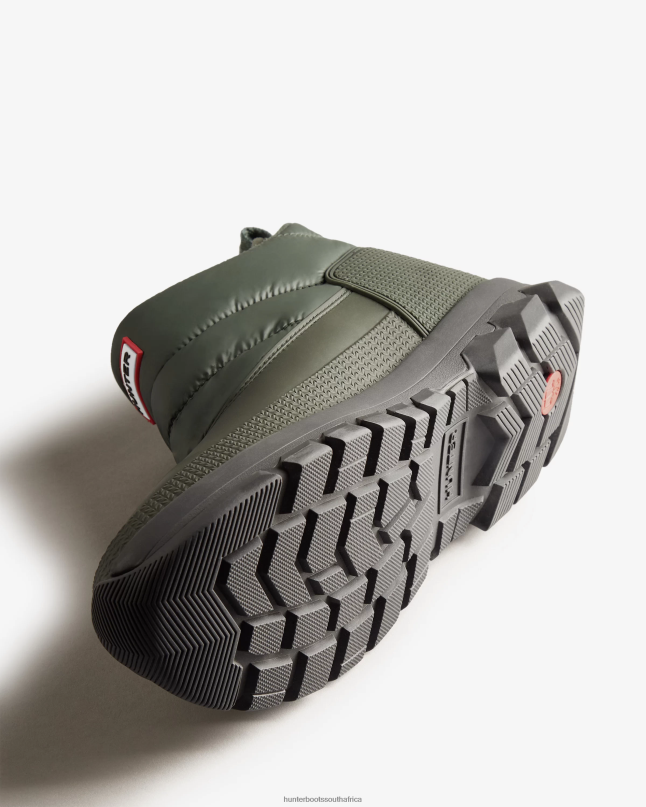 Men Insulated Ankle Snow Boots 8D4VJ593 Hunter Arctic Moss Green