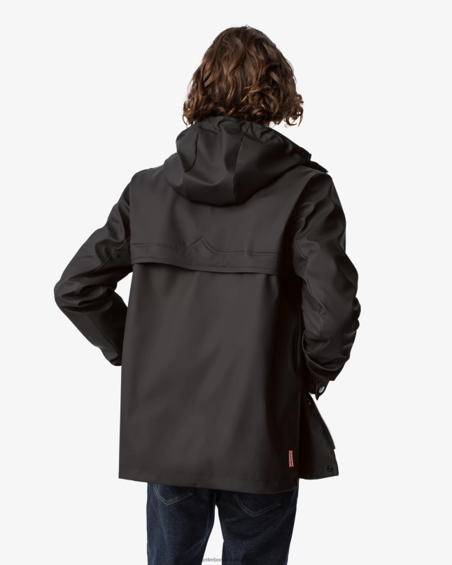 Men Lightweight Waterproof Rain Jacket 8D4VJ601 Hunter Black