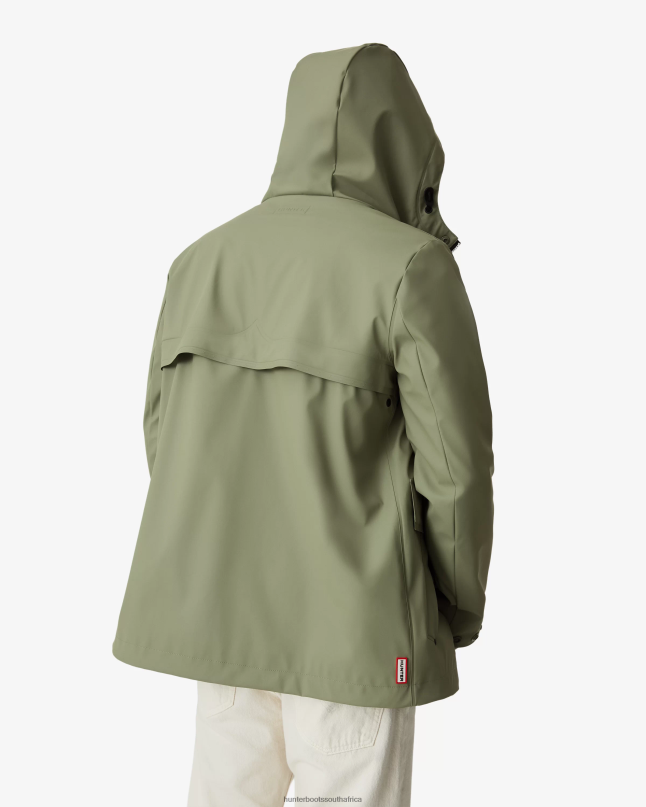 Men Lightweight Waterproof Rain Jacket 8D4VJ602 Hunter Lichen Green