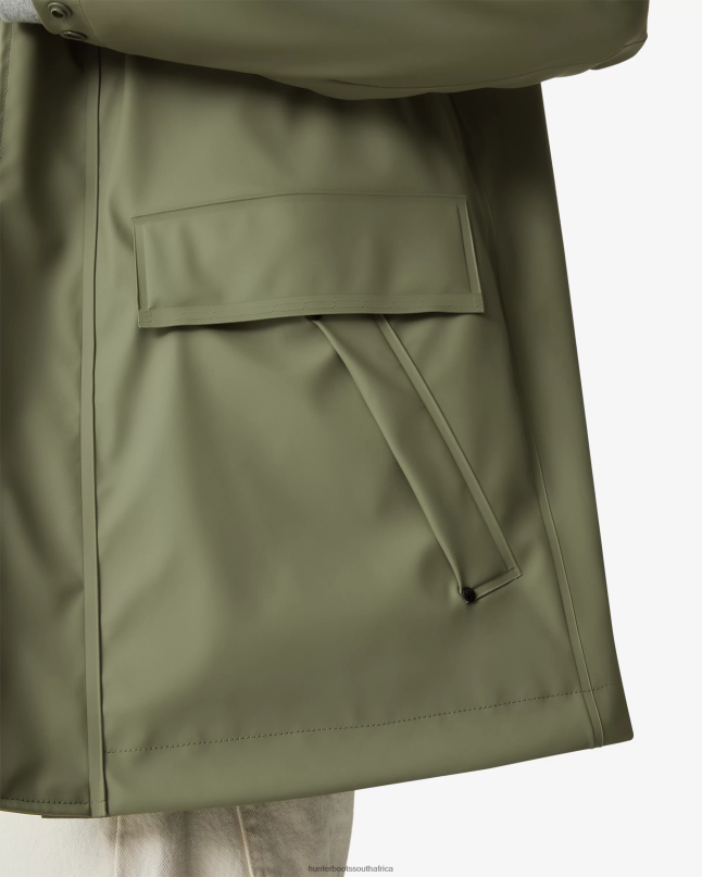 Men Lightweight Waterproof Rain Jacket 8D4VJ602 Hunter Lichen Green