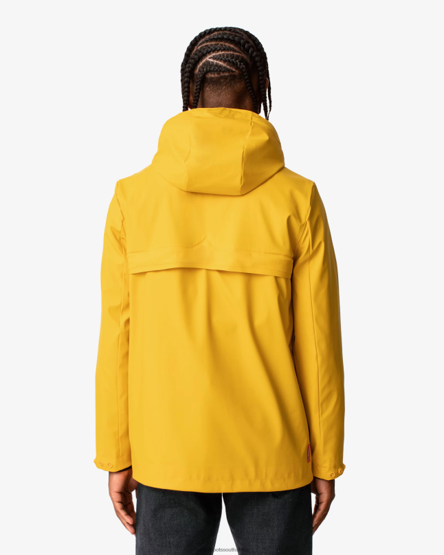 Men Lightweight Waterproof Rain Jacket 8D4VJ603 Hunter Yellow