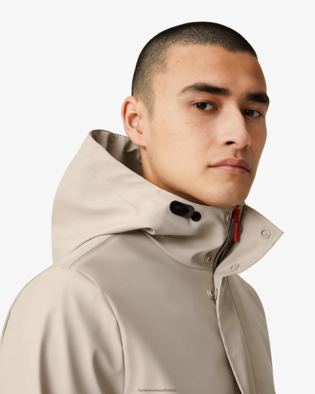 Men Lightweight Waterproof Rain Jacket 8D4VJ604 Hunter Skimming Stone