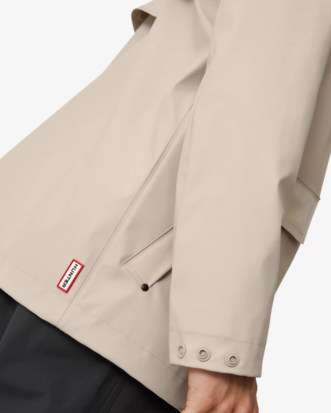 Men Lightweight Waterproof Rain Jacket 8D4VJ604 Hunter Skimming Stone