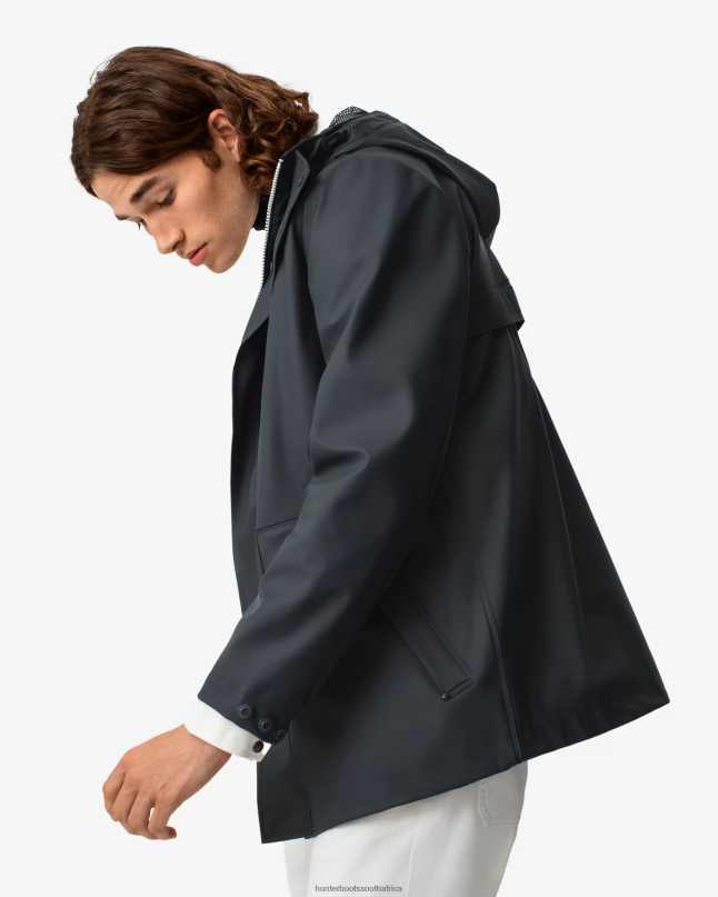 Men Lightweight Waterproof Rain Jacket 8D4VJ610 Hunter Navy