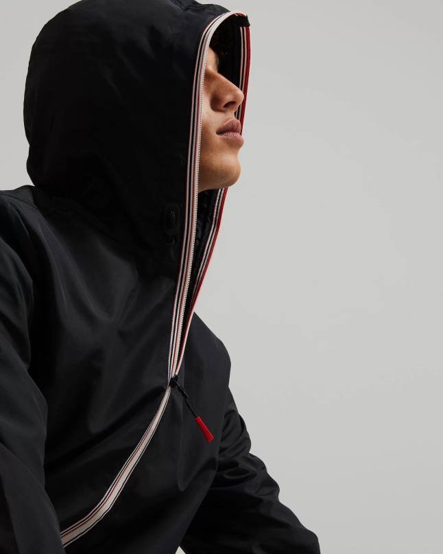 Men Recycled Lightweight Packable Jacket 8D4VJ612 Hunter Black