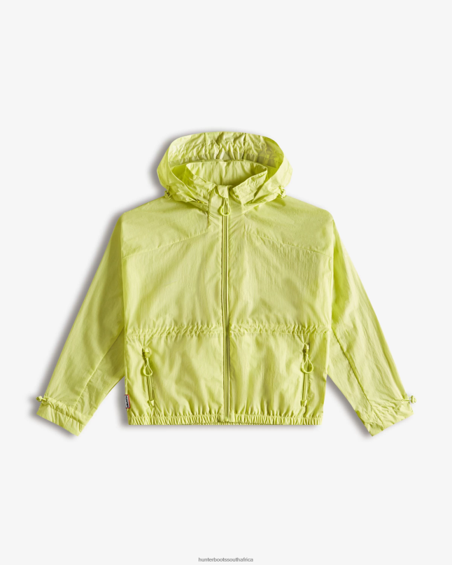 Men Travel Recycled Nylon Shell Jacket 8D4VJ607 Hunter Zesty Yellow