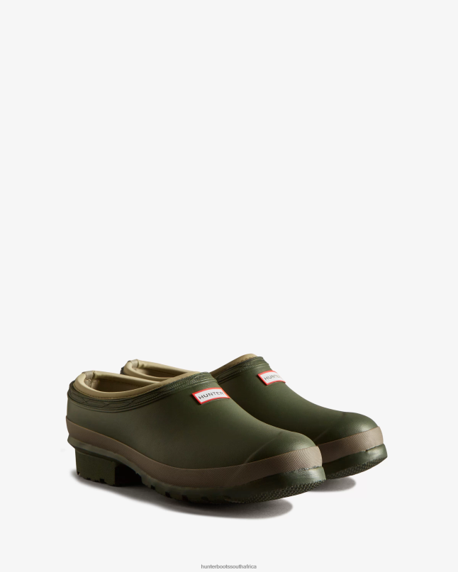 Men Gardener Clogs 8D4VJ531 Hunter Dark Olive/Clay