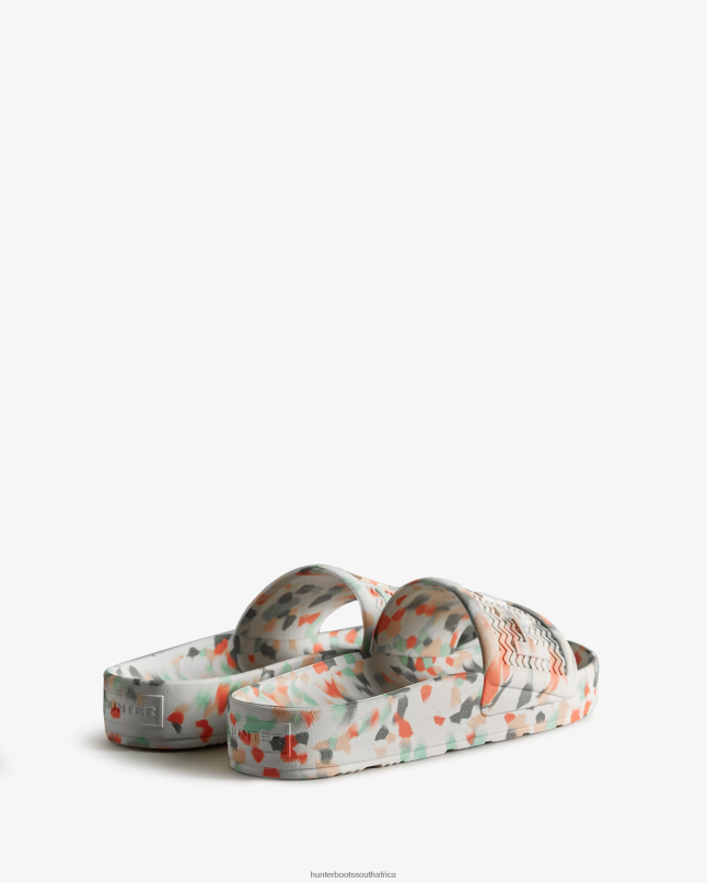 Men BLOOM Marble Slides 8D4VJ581 Hunter White