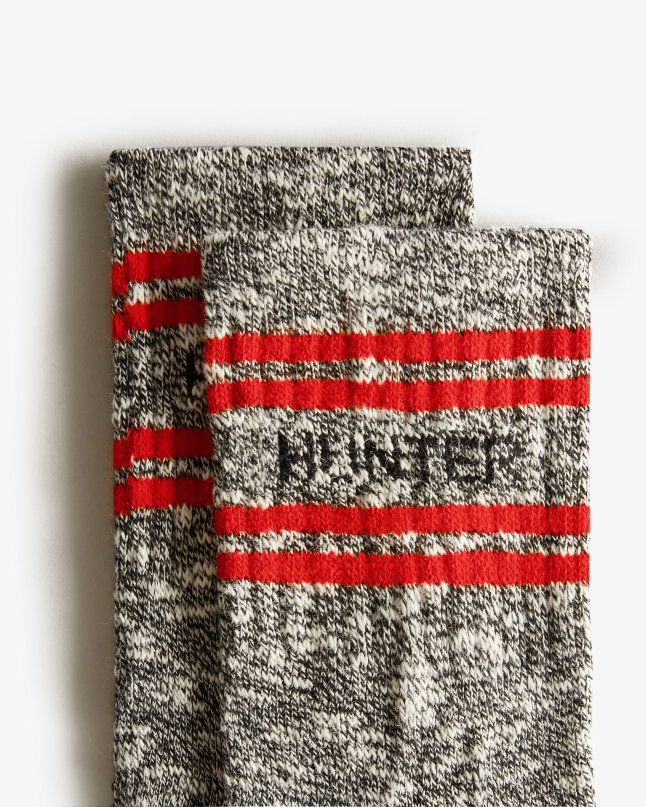 Women Branded College Mouline Chelsea Boot Socks 8D4VJ391 Hunter Black