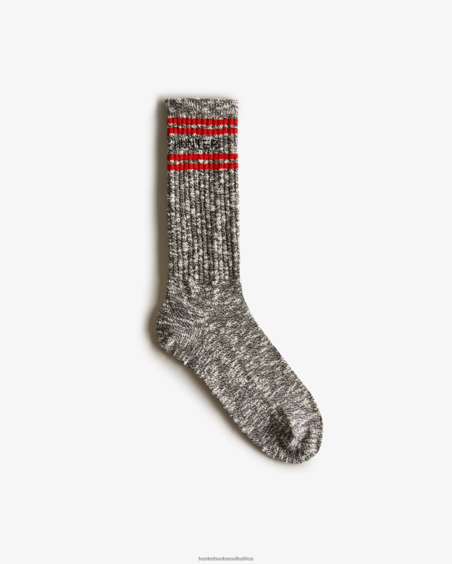 Women Branded College Mouline Short Socks 8D4VJ389 Hunter Black