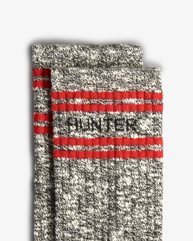 Women Branded College Mouline Tall Socks 8D4VJ390 Hunter Black