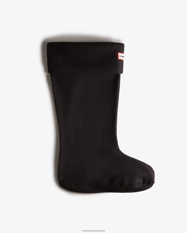 Women Recycled Fleece Cuff Wide Tall Boot Socks 8D4VJ487 Hunter Black