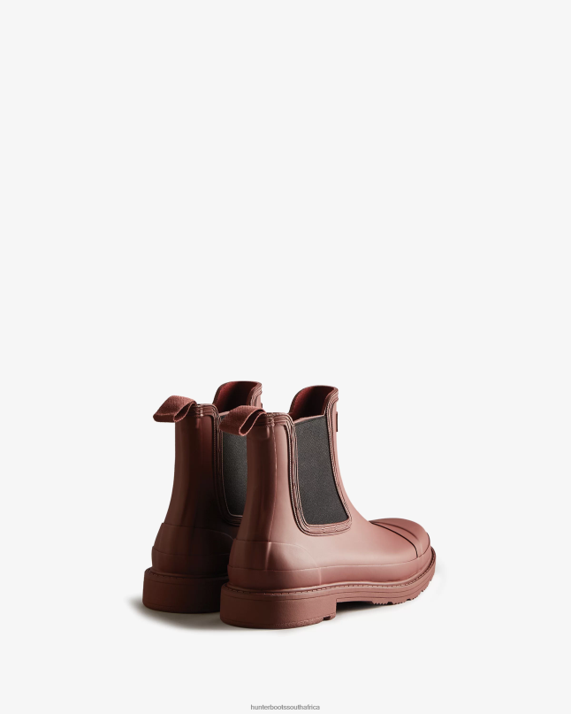 Women Commando Chelsea Boots 8D4VJ174 Hunter Muted Berry