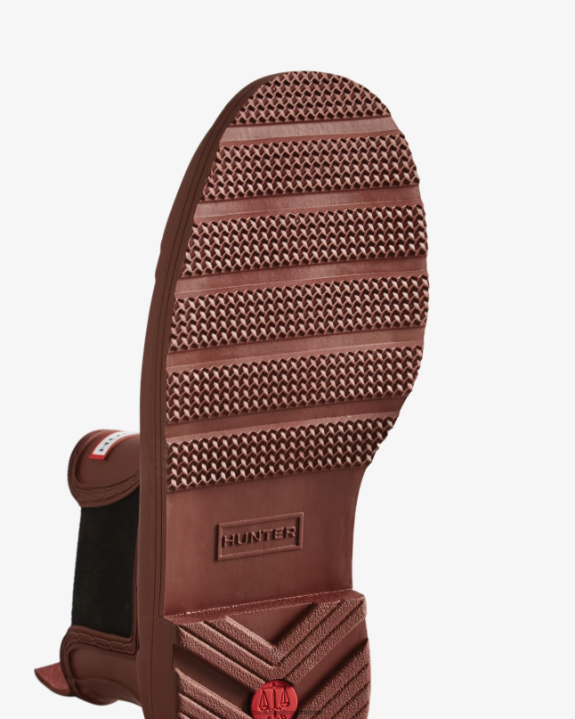 Women Commando Chelsea Boots 8D4VJ174 Hunter Muted Berry