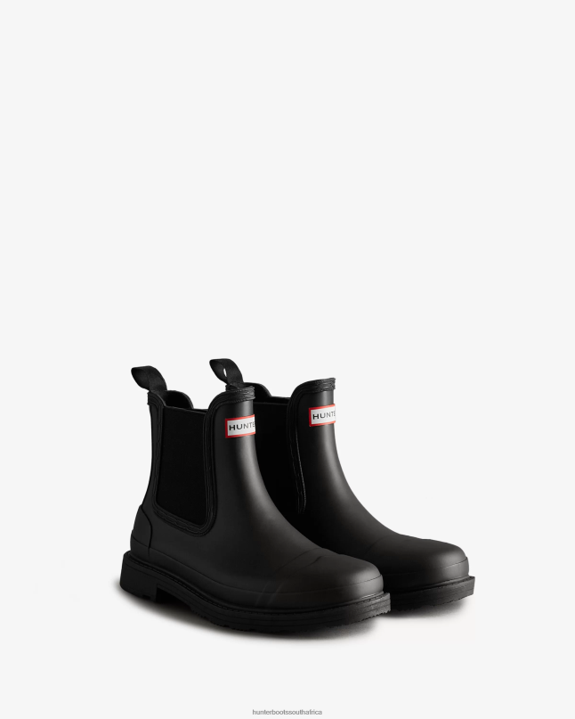 Women Commando Chelsea Boots 8D4VJ26 Hunter Black