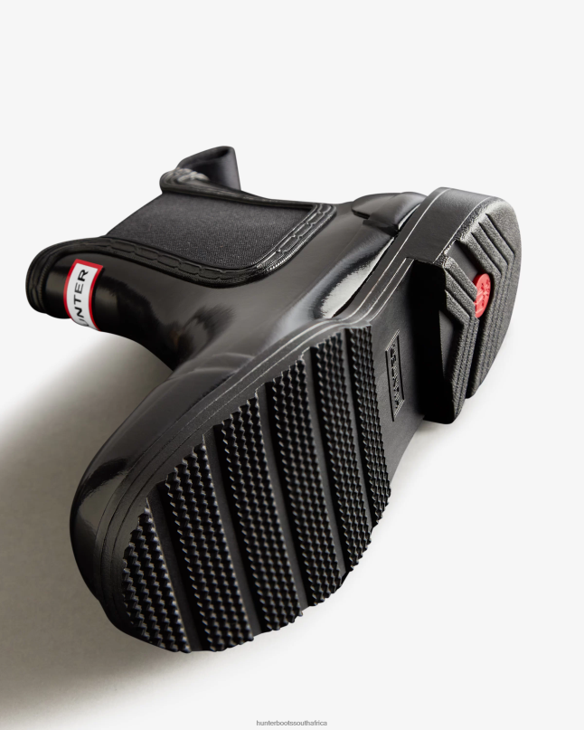 Women Commando Gloss Chelsea Boots 8D4VJ212 Hunter Black