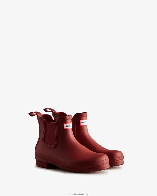 Women Original Chelsea Boots 8D4VJ158 Hunter Military Red