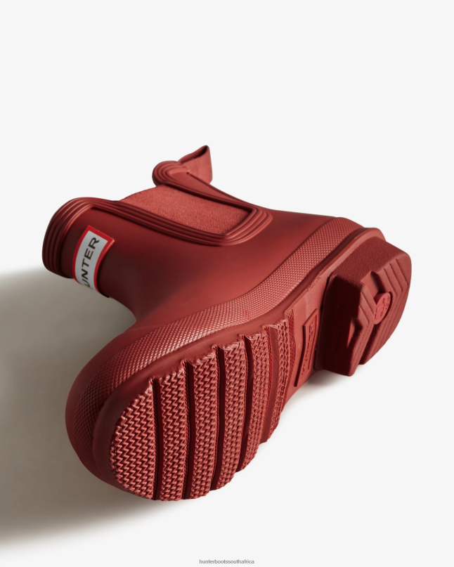 Women Original Chelsea Boots 8D4VJ158 Hunter Military Red