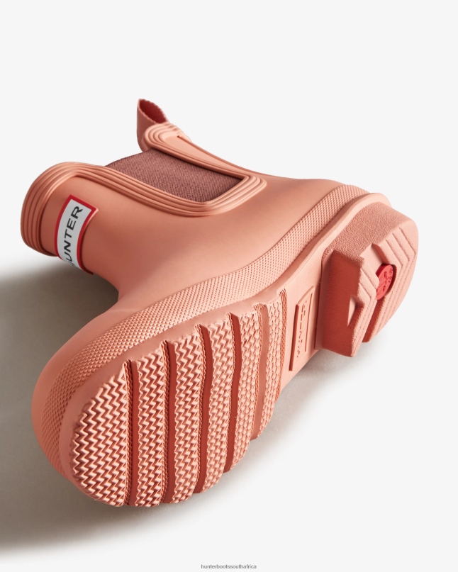 Women Original Chelsea Boots 8D4VJ177 Hunter Rough Pink