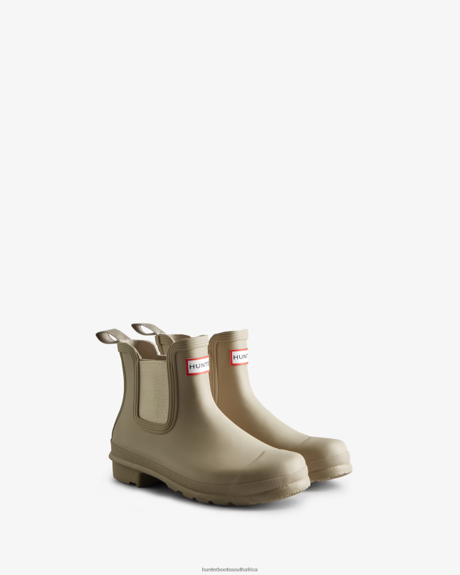 Women Original Chelsea Boots 8D4VJ43 Hunter Skimming Stone/Soft Sand