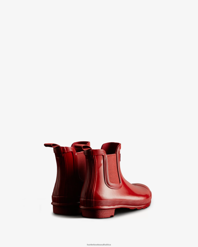 Women Original Gloss Chelsea Boots 8D4VJ215 Hunter Military Red