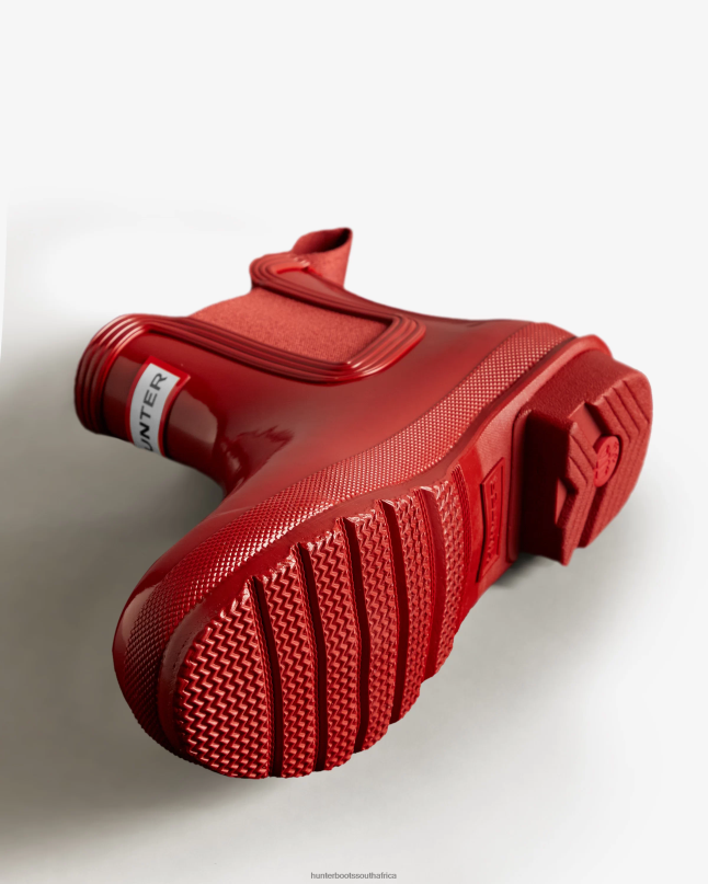 Women Original Gloss Chelsea Boots 8D4VJ215 Hunter Military Red