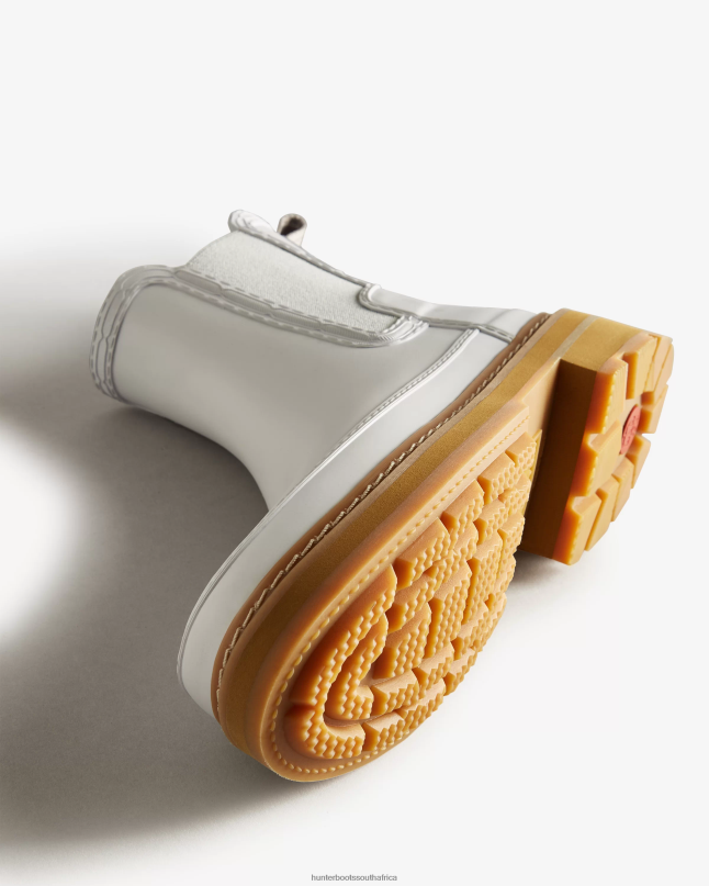 Women Refined Stitch Detail Chelsea Boots 8D4VJ219 Hunter Spurrey White