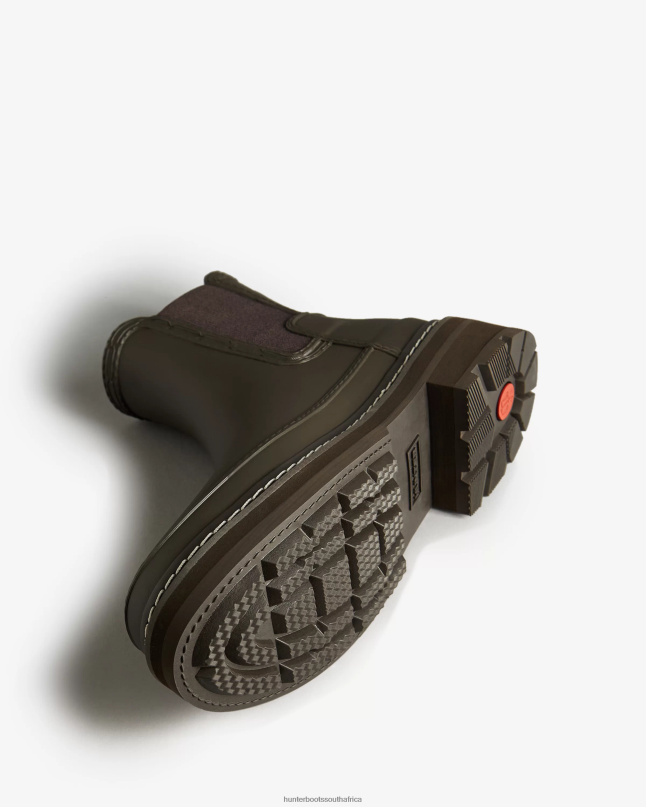 Women Refined Stitch Detail Chelsea Boots 8D4VJ313 Hunter Bitter Chocolate