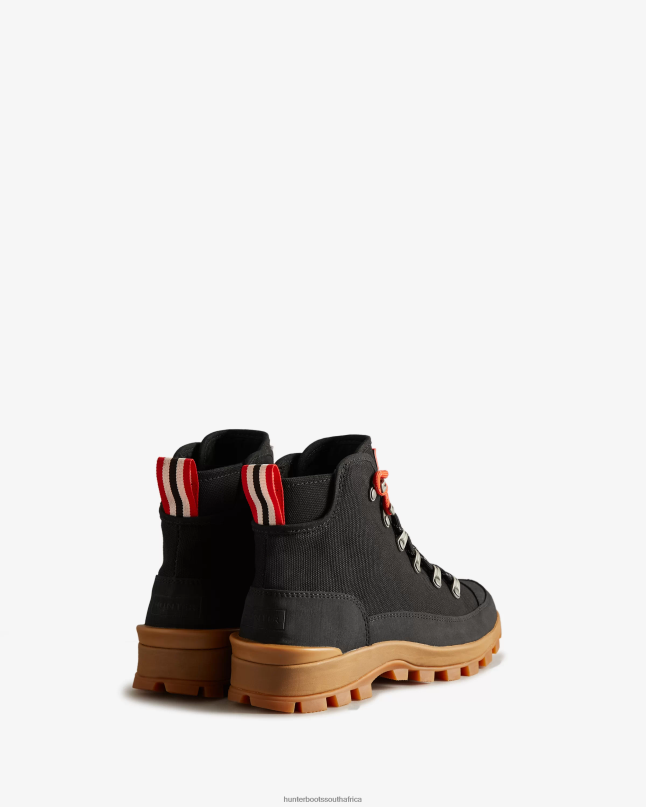 Women Canvas Desert Commando Boots 8D4VJ117 Hunter Black